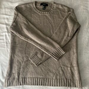 Woman’s fall sweater long sleeve forever 21 size medium tan color